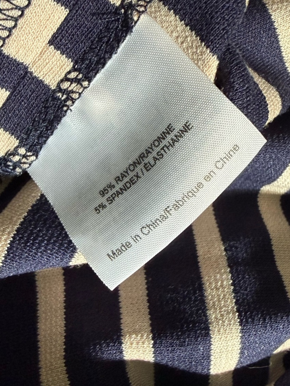 Tory Burch Callan Striped Long Sleeve Dress - Picture 6 of 6